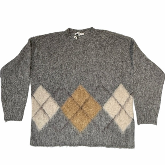 Madewell Brushed Argyle Crewneck Sweater - Picture 7 of 16